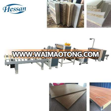 Hessan woodworking machinery paper hot press laminated machine